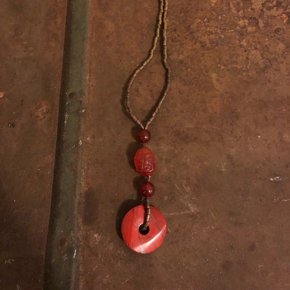 Vintage Agate Stone Necklace - Picture 2 of 3